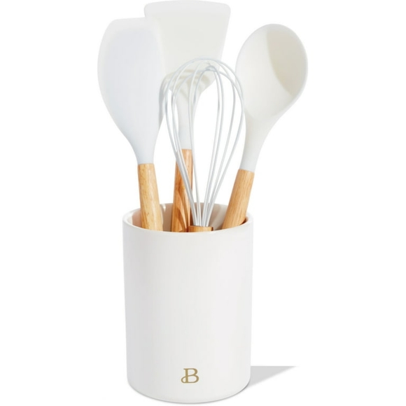 Beautiful By Drew Barrymore Kitchen Utensil 5 Piece Set with Silicone Tools - Picture 6 of 10